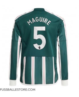 Günstige Manchester United Harry Maguire #5 Auswärtstrikot 2023-24 Langarm